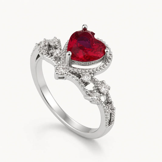 Crimson Enchantress Love Ring studio product photo