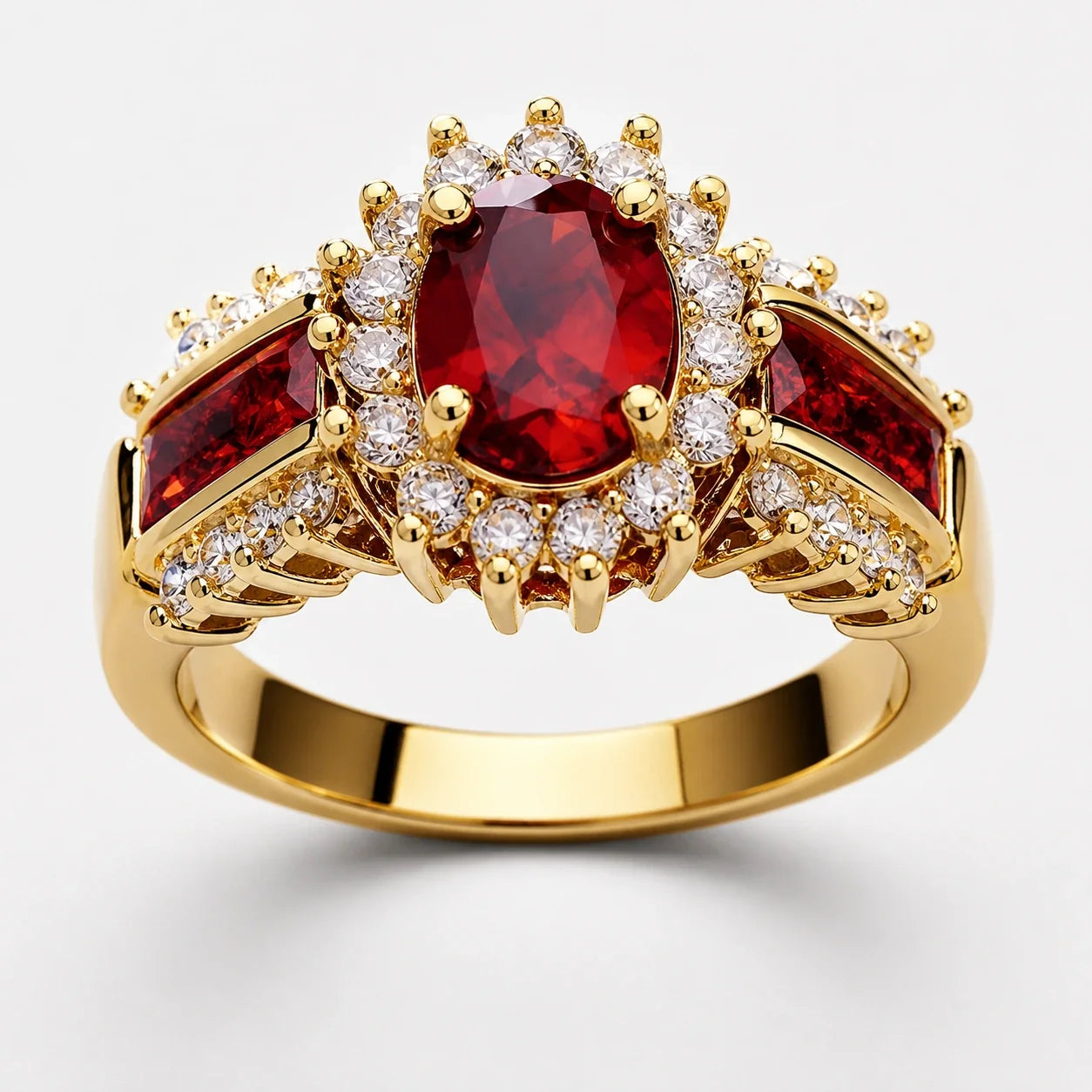 Crown Crystal Power Ring studio product photo