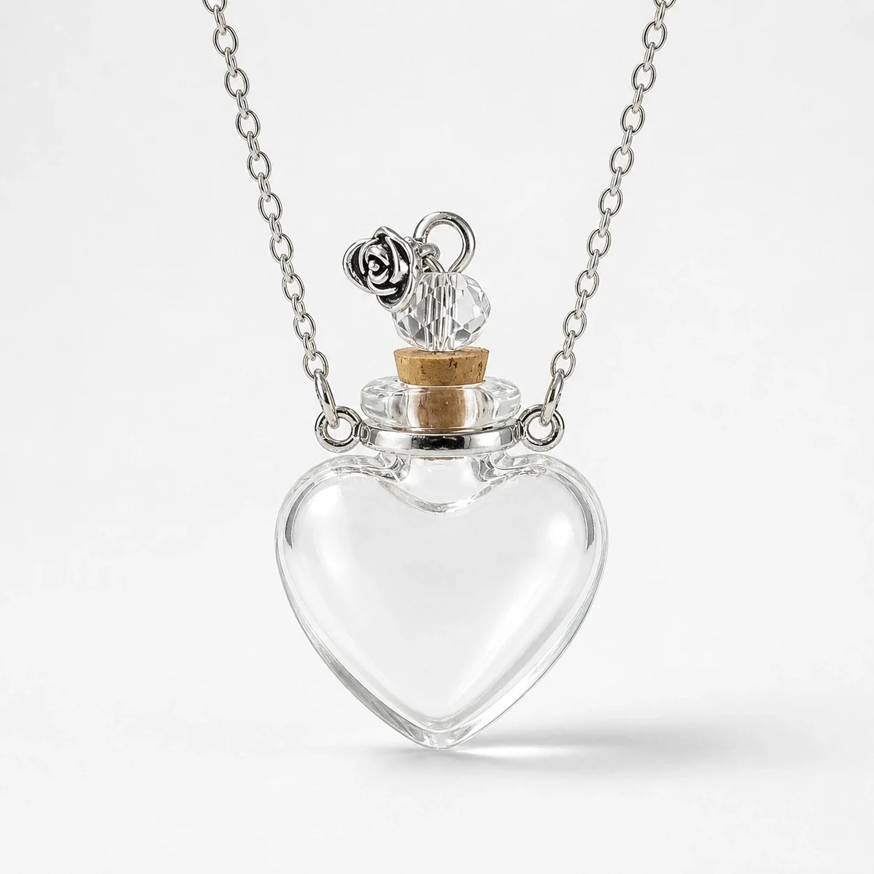 Crowned Heart Potion Necklace studio product photo