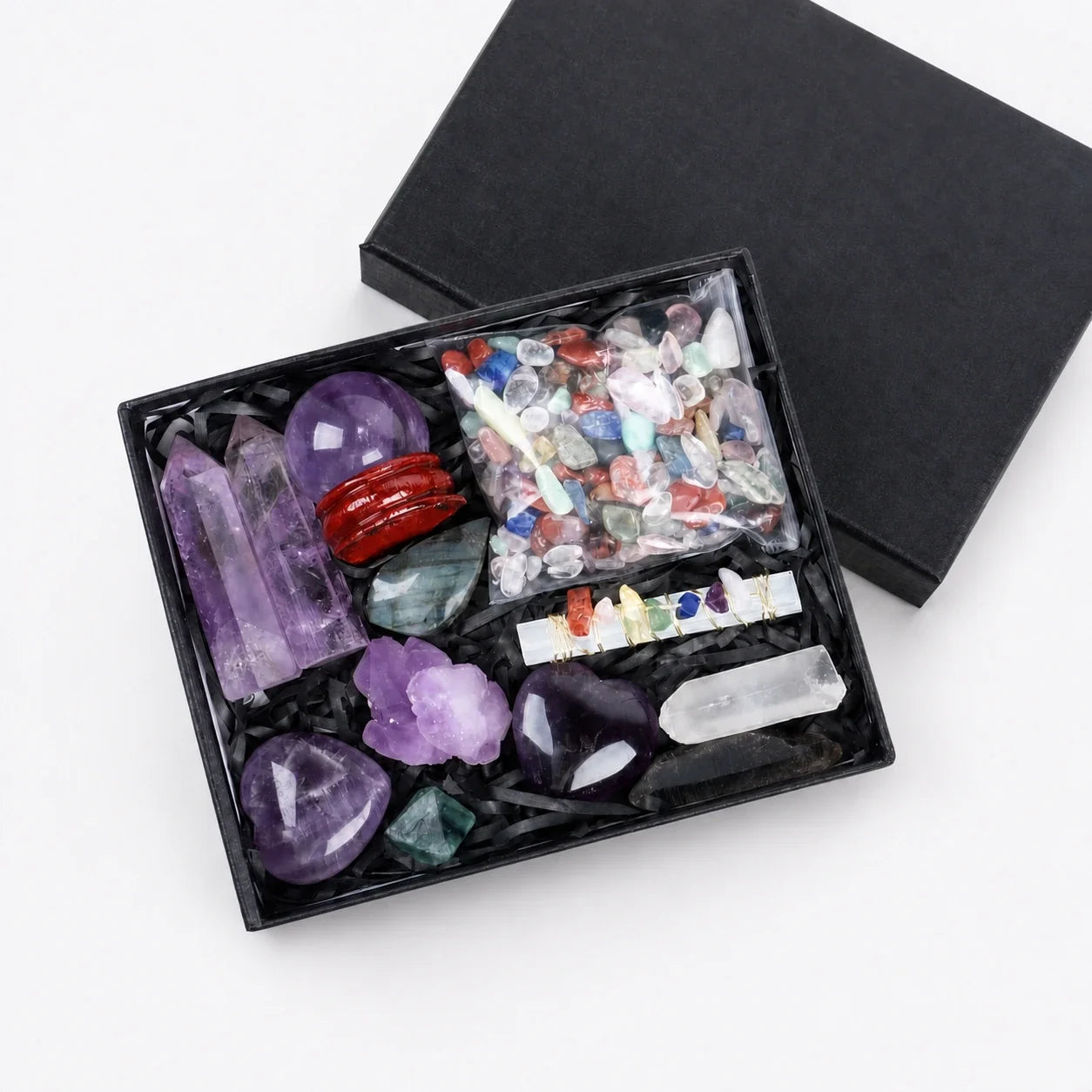 Crystal Healing Stone Set studio product photo
