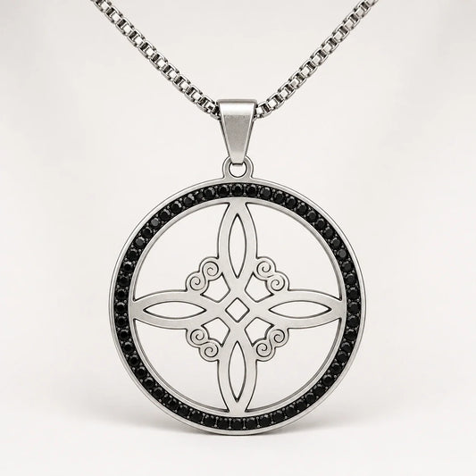 Crystal Witches Knot Talisman studio product photo