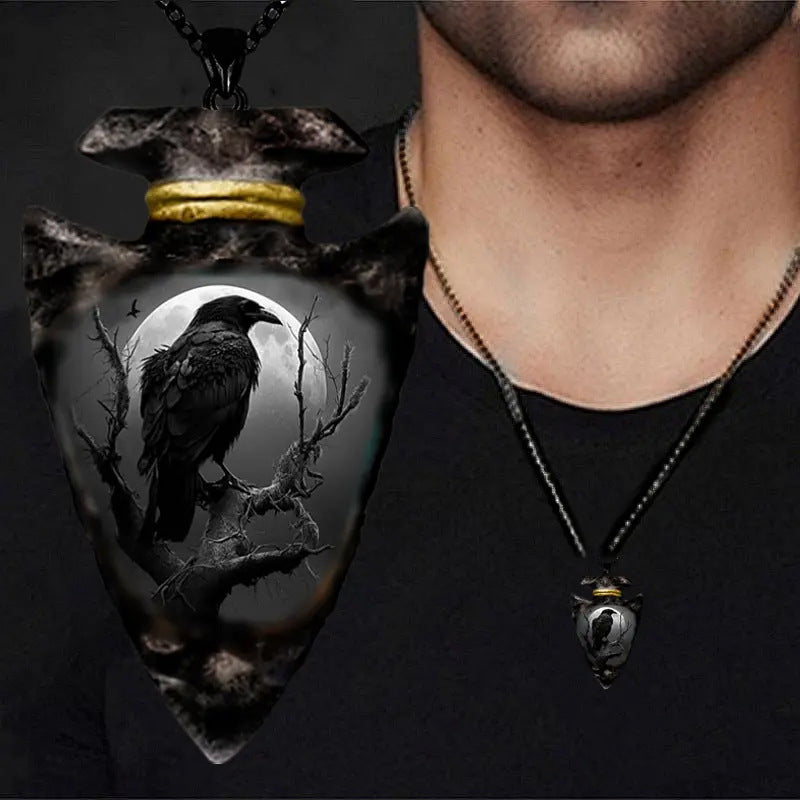Cursed Crow: Personalized Gothic Necklace for Modern Witches Fashion