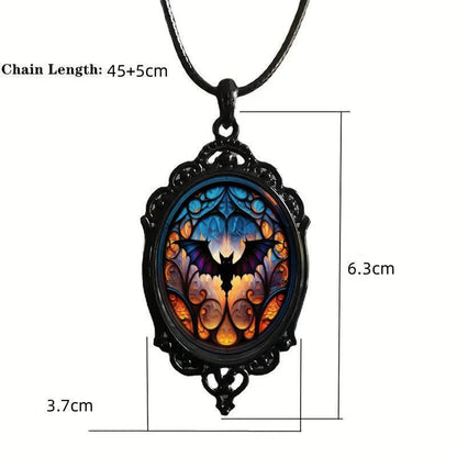 Dark Delight: Gothic Vampire Crow Bat Necklace