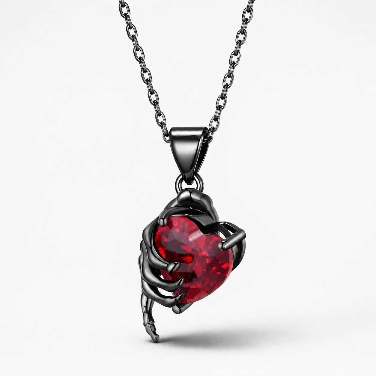 Dark Claw Heart Necklace studio product photo