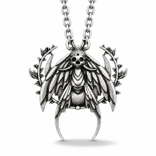 Death Moth Transformation Necklace studio product photo