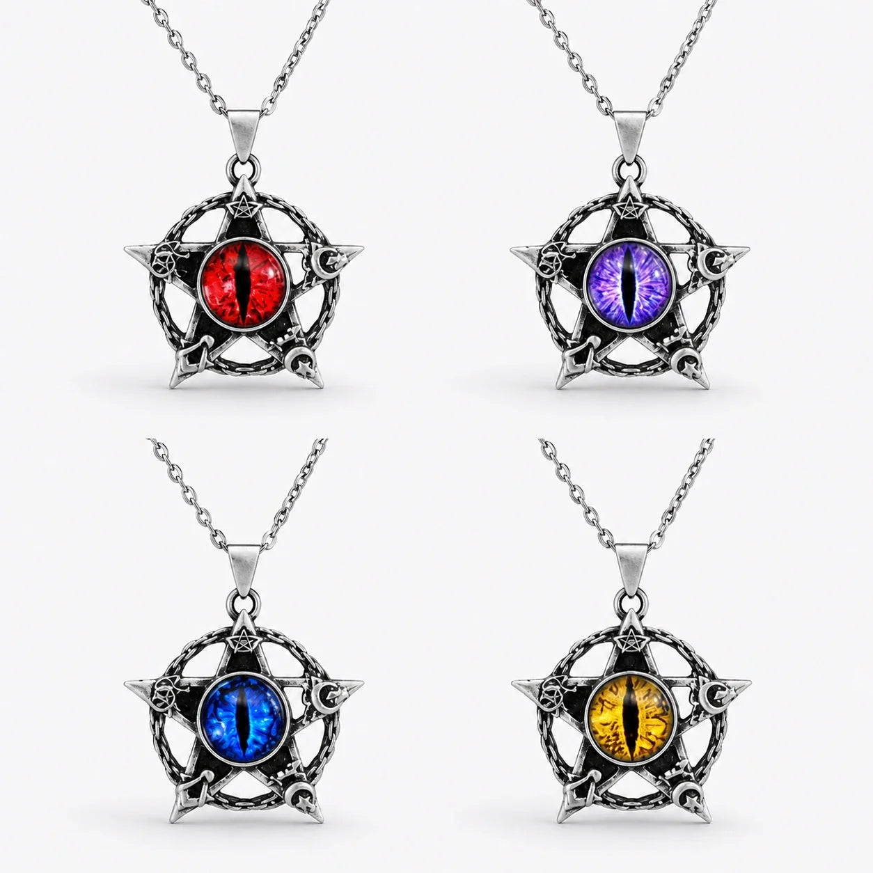 Dragon Pentacle Gaze Necklace studio product photo