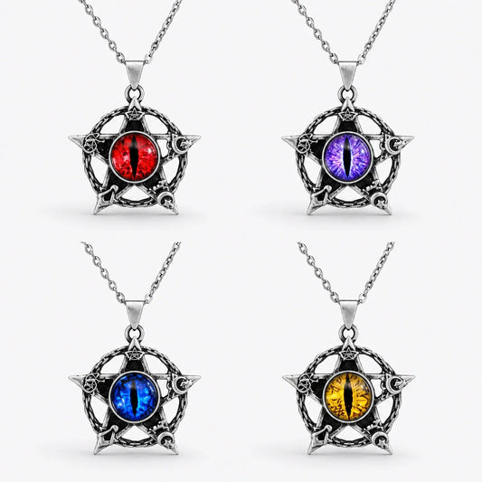 Dragon Pentacle Gaze Necklace studio product photo