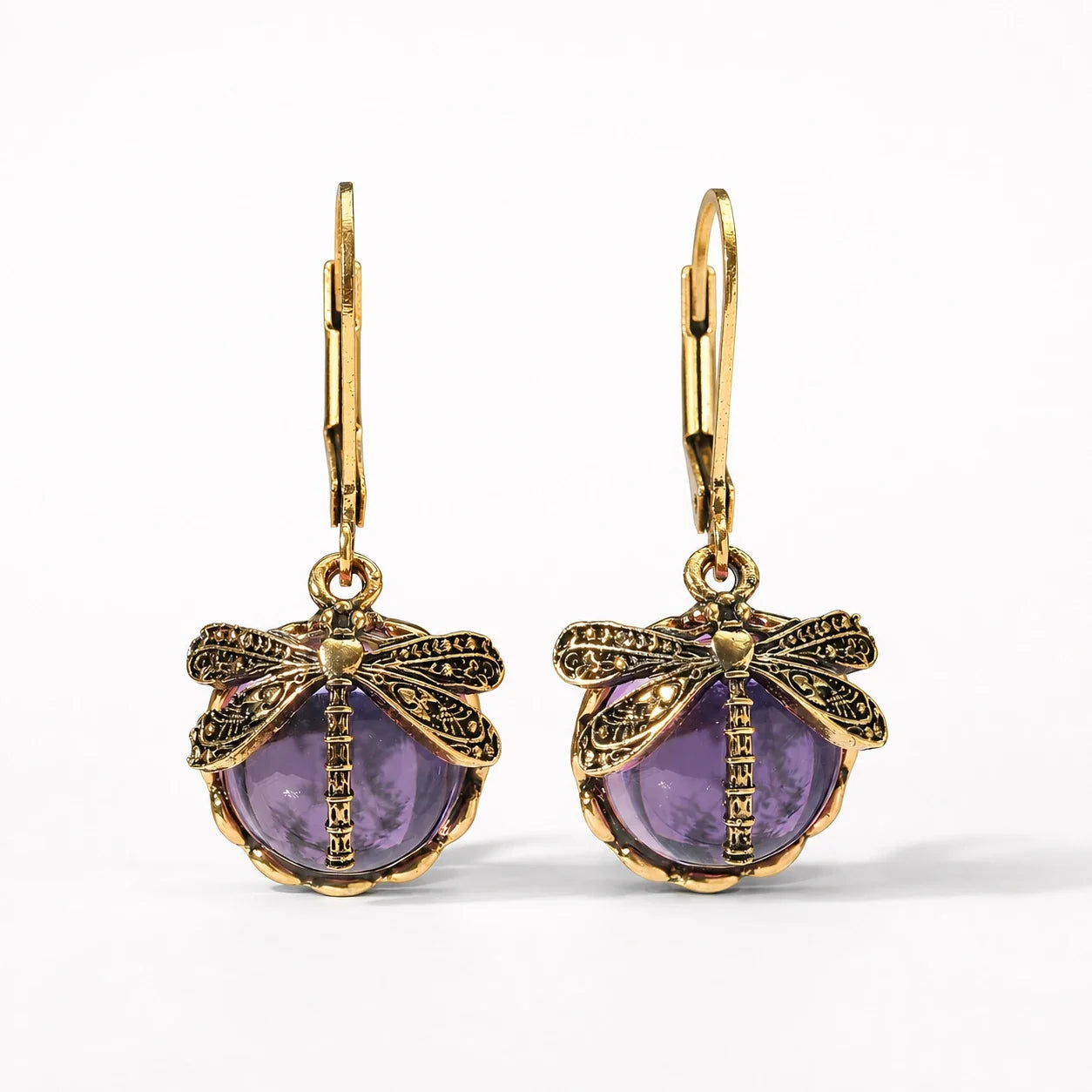 Dragonfly Crystal Renewal Earrings studio product photo