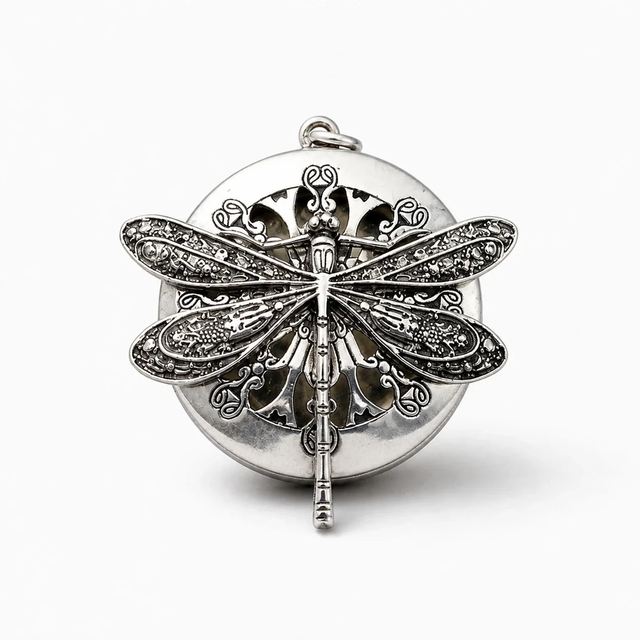 Dragonfly Potion Diffuser Necklace studio product photo
