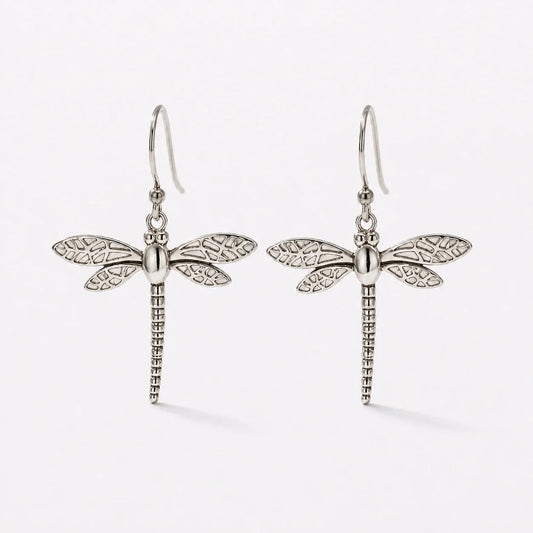 Dragonfly Renewal Earrings studio product photo