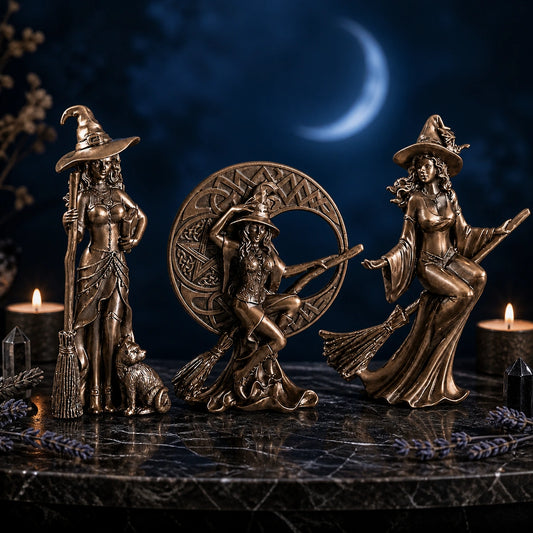 Enchanted Witch Trio Figurines