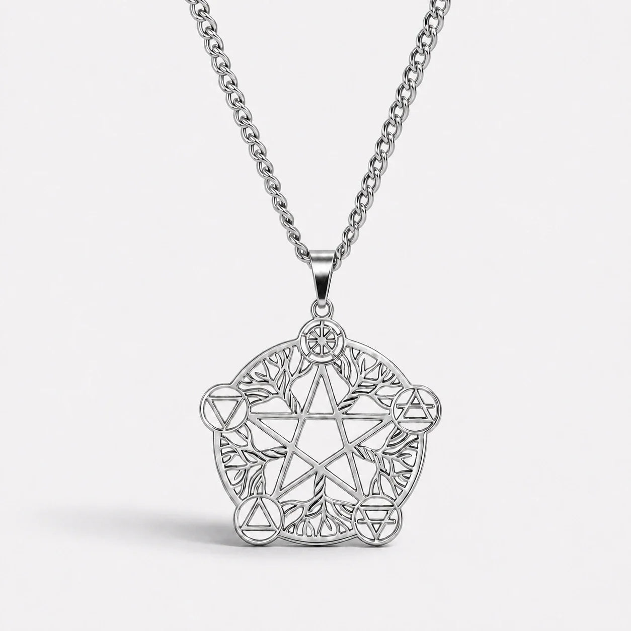 Five Elements Pentacle Necklace studio product photo