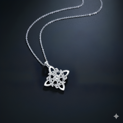 Verdant Witches' Knot Necklace