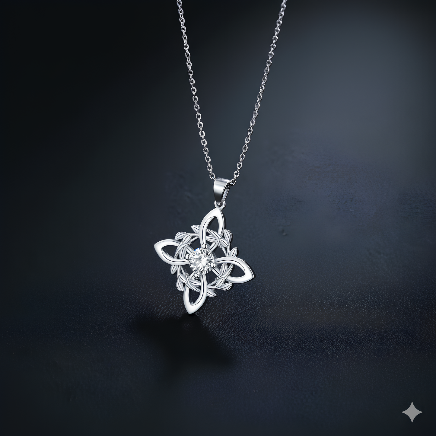 Verdant Witches' Knot Necklace