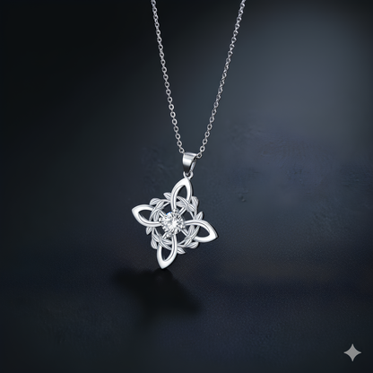 Verdant Witches' Knot Necklace