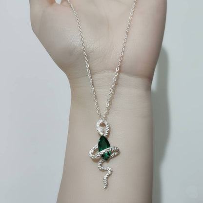 Snake’s Embrace Emerald Necklace