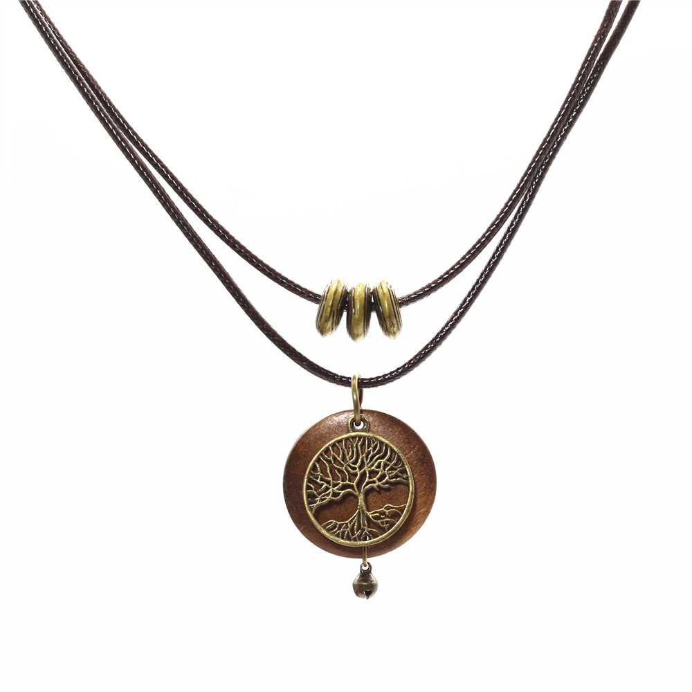 Mystic Roots: Retro Tree of Life Necklace