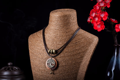 Mystic Roots: Retro Tree of Life Necklace