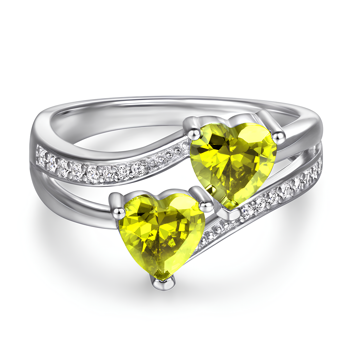 Twin Sacred Heart Devotion Ring