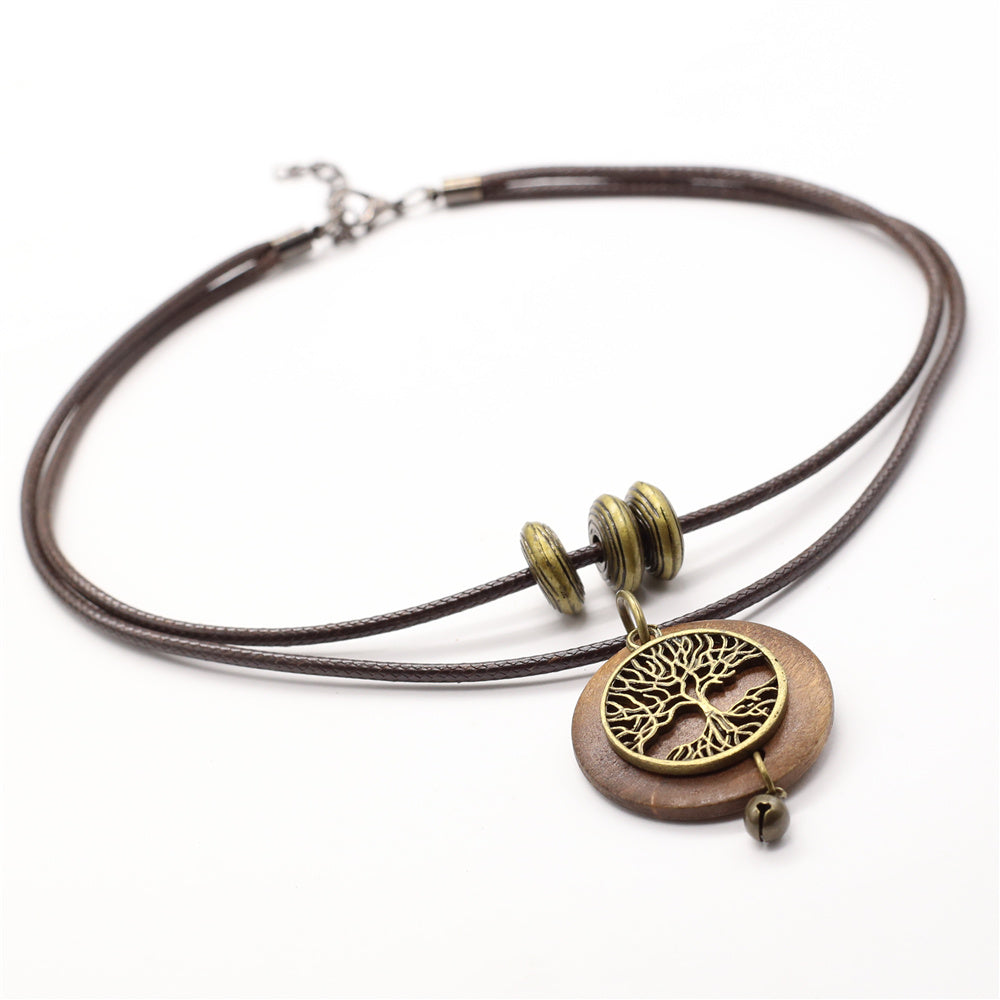 Mystic Roots: Retro Tree of Life Necklace