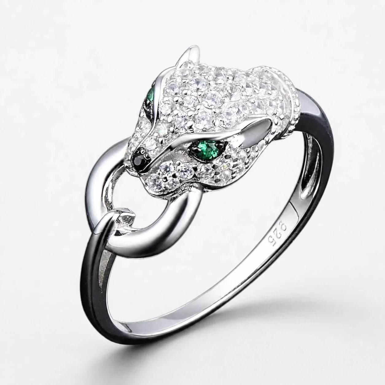 Leopard Guardian Ring studio product photo