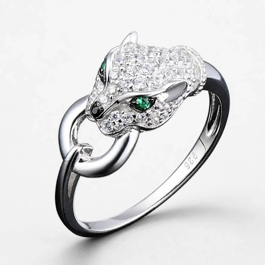 Leopard Guardian Ring studio product photo
