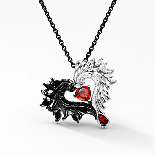 Light And Shadow Love Necklace studio product photo