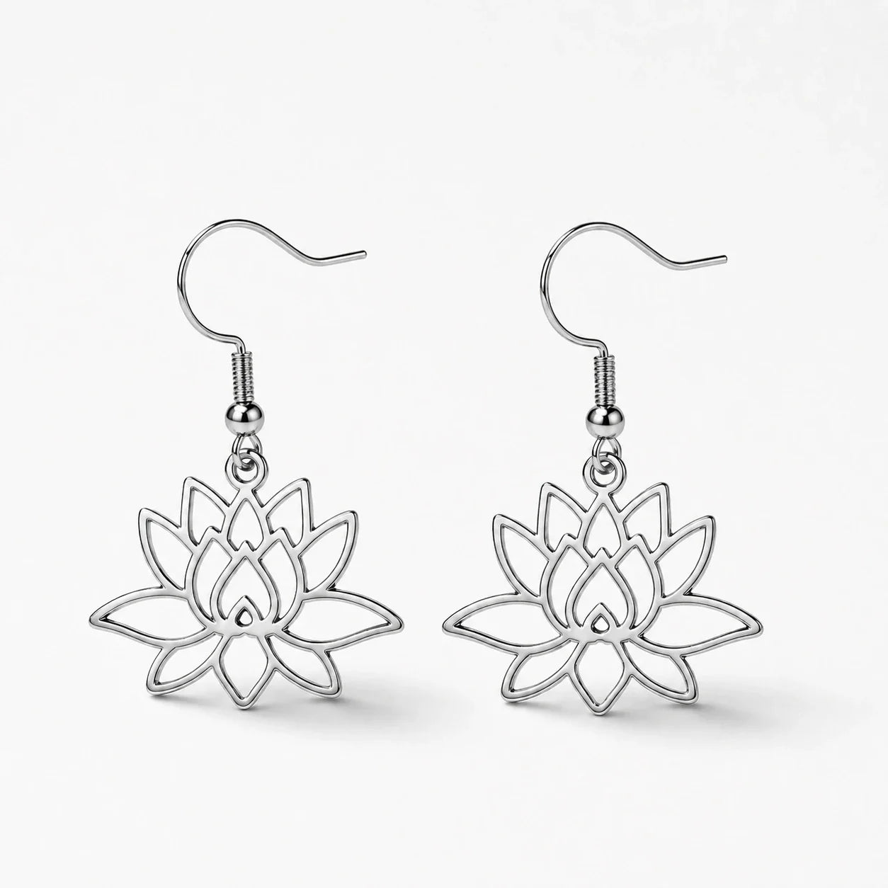 Lotus Radiance Bloom Earrings studio product photo