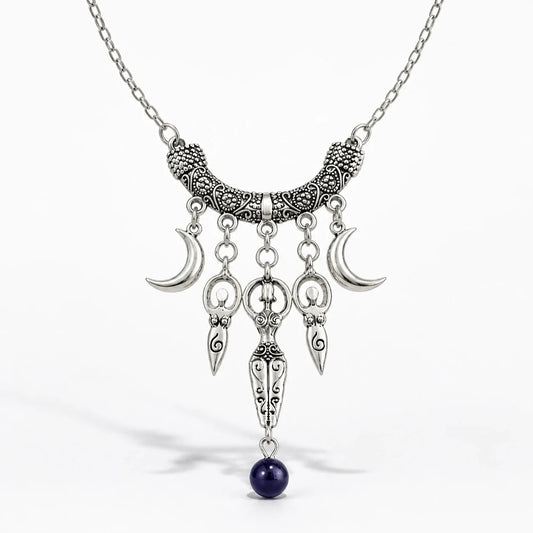 Lunar Goddess Sacred Necklace studio product photo