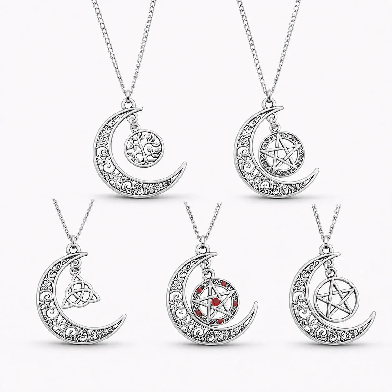 Lunar Tree of Life Necklace studio product photo