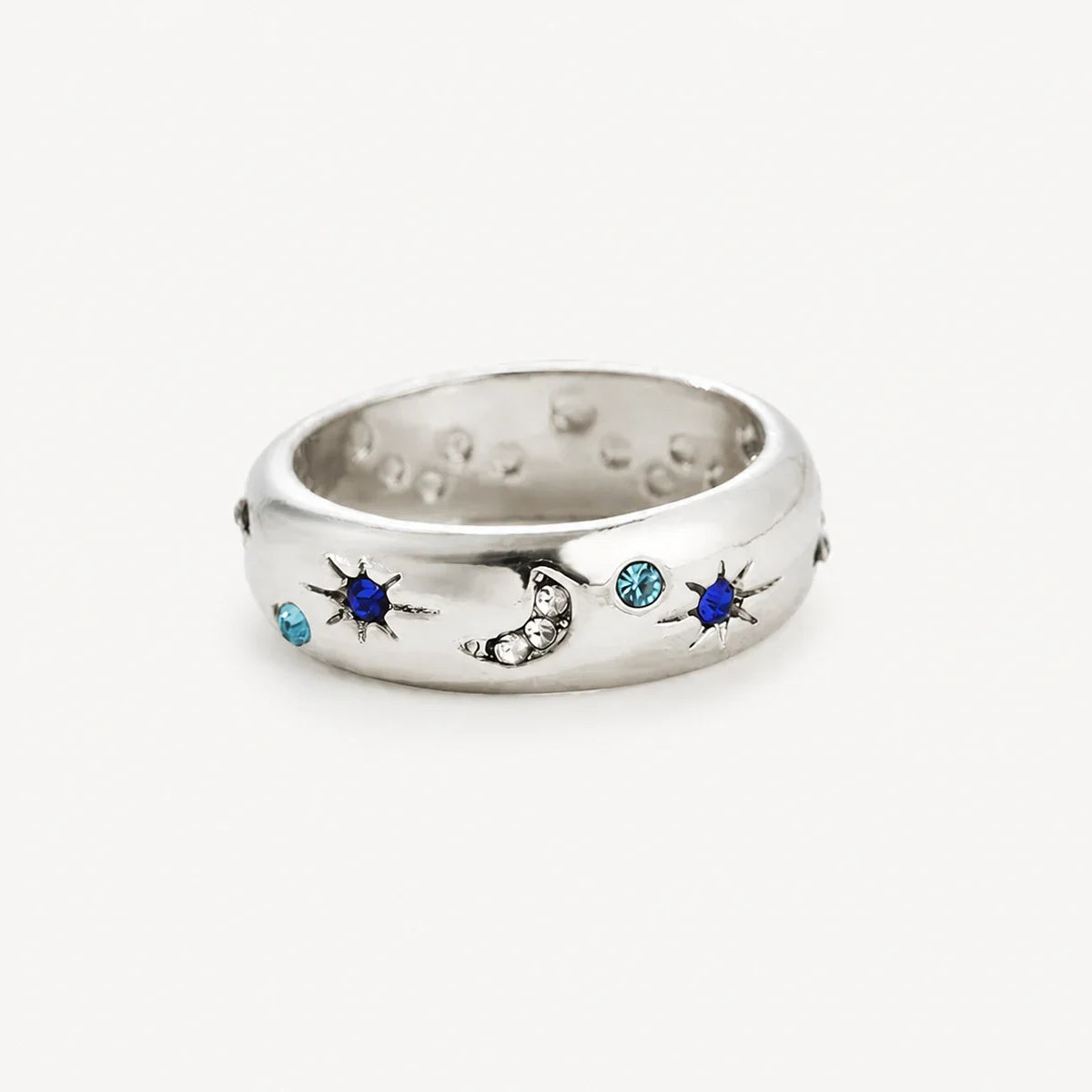 Moon And Stars Celestial Ring studio product photo
