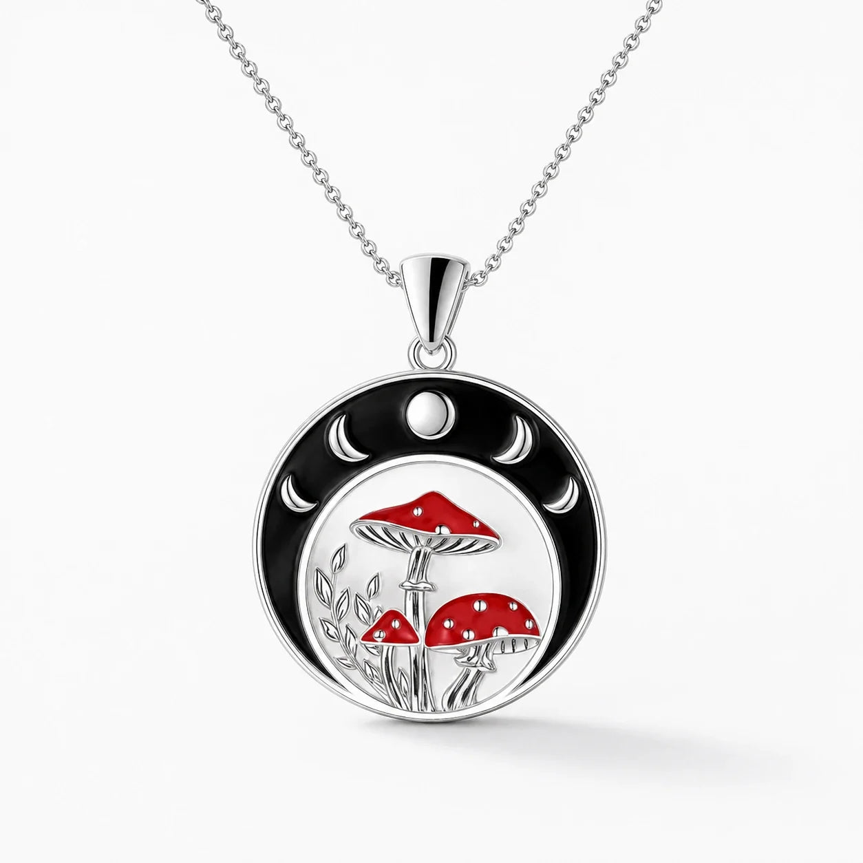 Moon Mushroom Renewal Necklace studio product photo