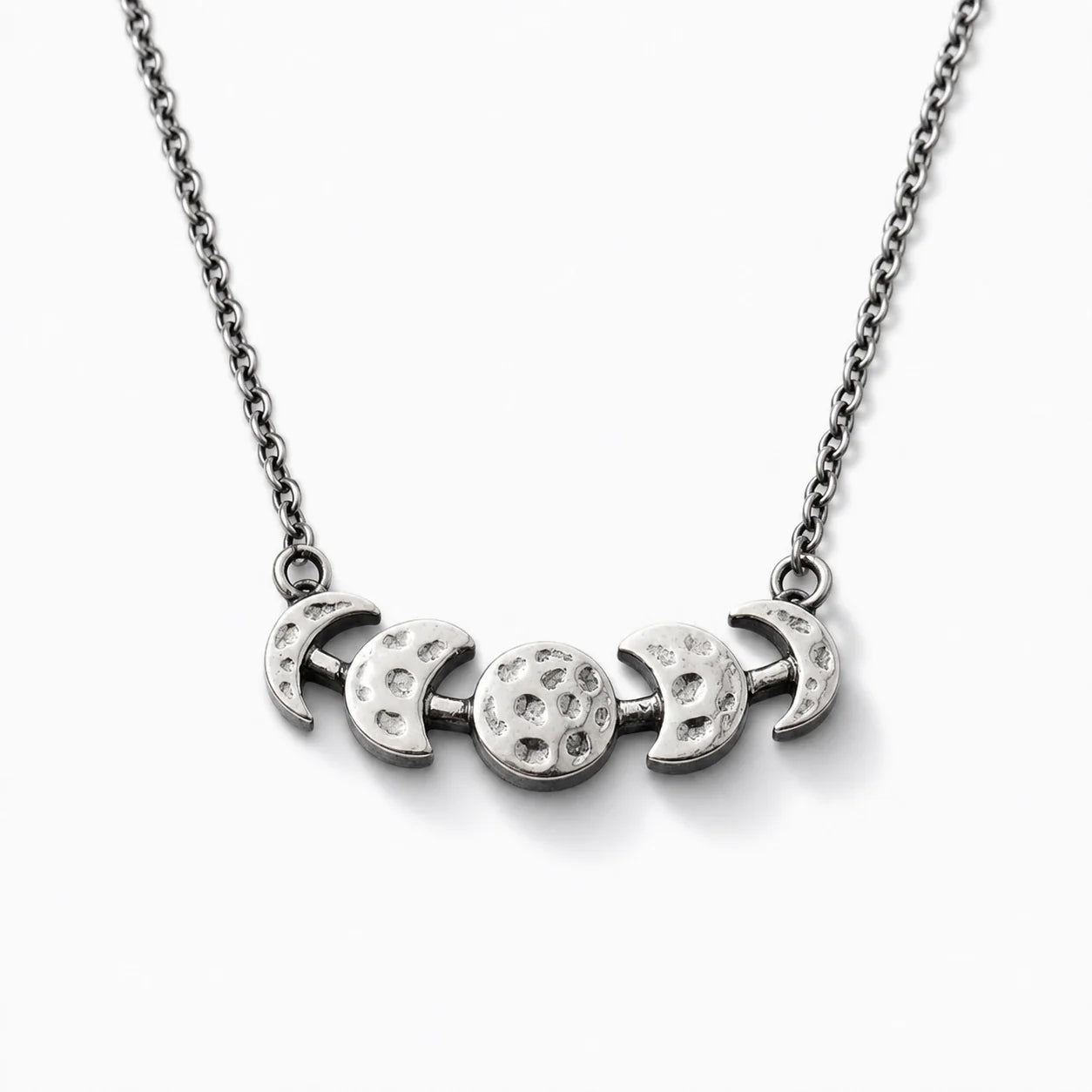 Moon Phase Goddess Necklace studio product photo