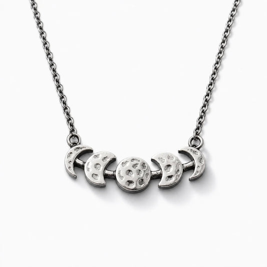Moon Phase Goddess Necklace studio product photo