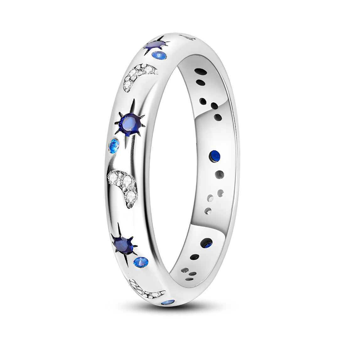 Moon & Stars Celestial Ring