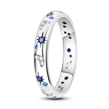 Moon & Stars Celestial Ring