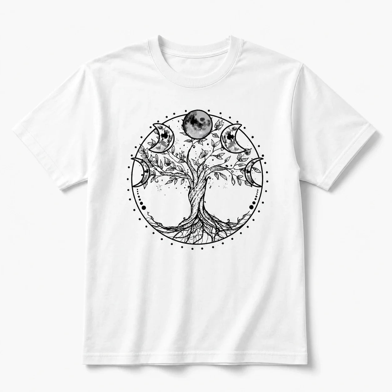Moon Tree Graphic T-Shirt studio product photo