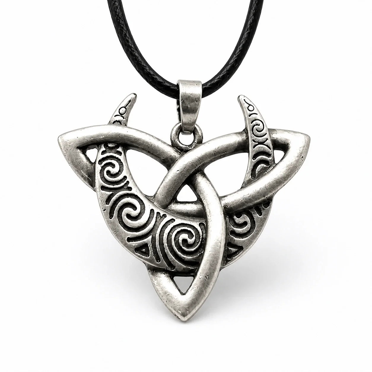Moon Triquetra Balance Necklace studio product photo