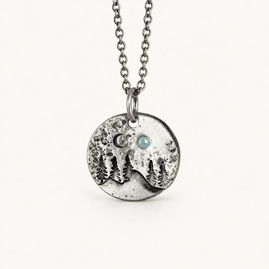 Moonlight Tree Amulet Necklace studio product photo