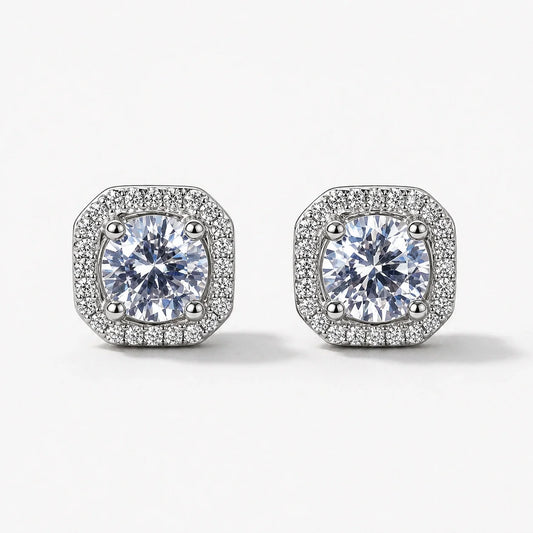 Moonlit Clarity Crystal Studs studio product photo