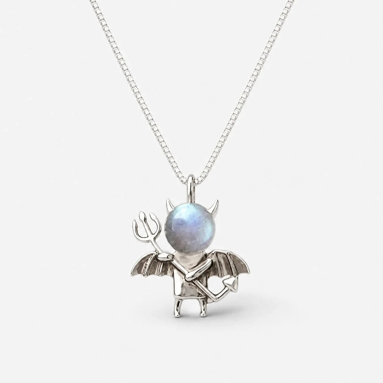 Moonlit Familiar Cat Necklace studio product photo