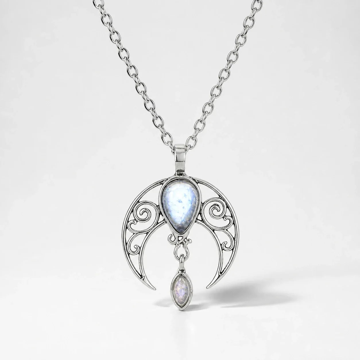 Moonstone Drop Intuition Necklace studio product photo