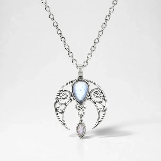 Moonstone Drop Intuition Necklace studio product photo
