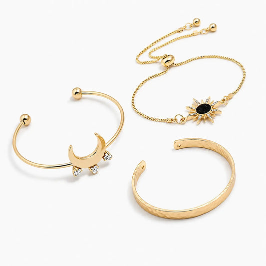 Mystical Celestial Trio Bracelet Set