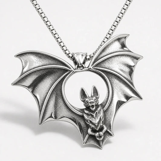 Nocturne Bat Guardian Necklace studio product photo