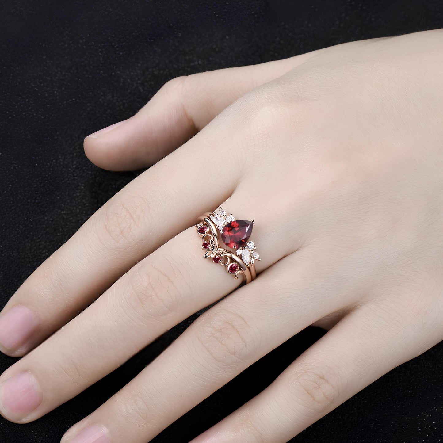 Crimson Moonrise Witch’s Ring