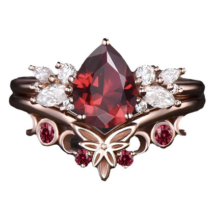 Crimson Moonrise Witch’s Ring