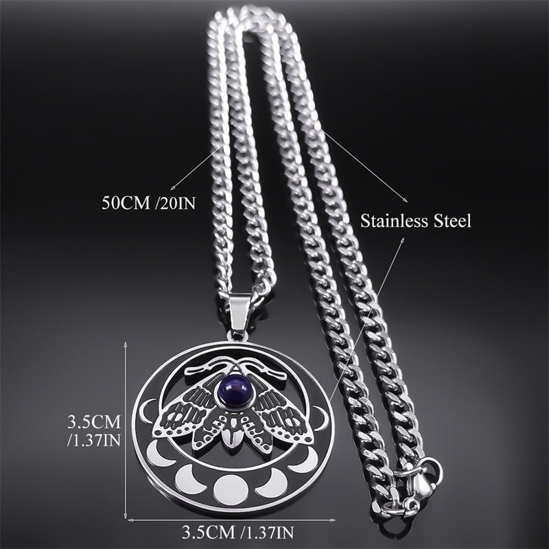 Lunar Moth of Transformation Necklace