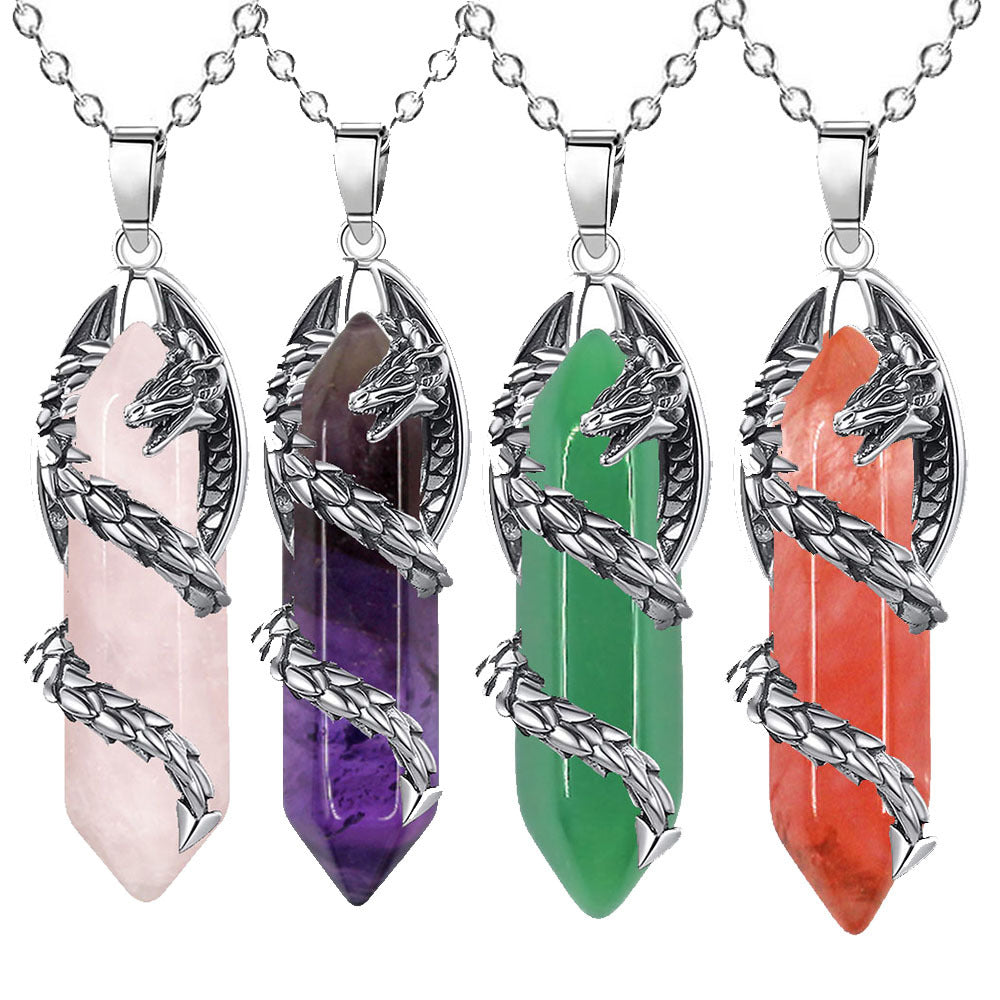 Celestial Dragonfang Crystal Necklace
