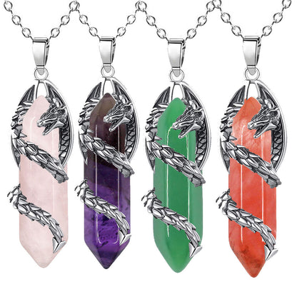 Celestial Dragonfang Crystal Necklace